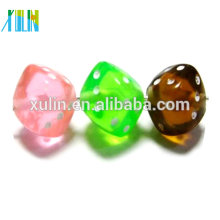 jewelry beads clear acrylic cube dice beads